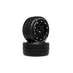 Duratrax  Bandito ST Belted 2.8 2WD Mounted Rear Tires, 0 Offset, Black (2) (DTXC5530)