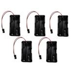 Apex APX2931 4 Cell Aa Battery Holder W/ Jr Style Connector Receiver Battery Pack - 5 Pack