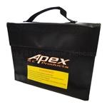 Apex APX8089 240mm X 65mm X 80mm Xl Jumbo Lipo Safe Fire Resistant Charging Bag #8089