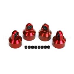 Shock Caps, Aluminum (red-anodized), Gtx Shocks (4)/ Spacers (8)