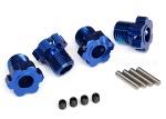 Traxxas TRA8654 Wheel hubs, splined, 17mm (blue-anodized) (4)/ 4x5 GS (4), 3x14mm pin (4)