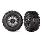 Traxxas TRA9072 Tires / wheels (black chrome 2.8" wheels, Sledgehammer™ tires, foam inserts) (2) )