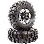 Apex APX6155 1.9" Beadlock "k2" Wheels + 108mm "muncher" Crawler Tires