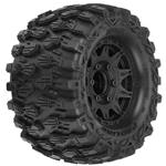 Hyrax 2.8" Mounted F/R Tires, Black 6x30: Stampede