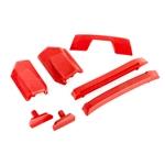 Traxxas TRA9510R Body reinforcement set, Red/ skid pads (roof)