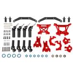 Traxxas TRA9080R Outer Driveline & Suspension Upgrade Kit, Extreme Heavy Duty, Red