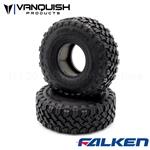 VPS10103 Vanquish Products Falken Wildpeak M/T 1.9" Rock Crawler Tires (2) (Red)