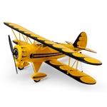 EFlite EFLU53550Y UMX WACO BNF Basic with AS3X and SAFE Select, Yellow