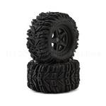 UPG10000 UpGrade RC Dirt Claw 2.8" Pre-Mounted All-Terrain Tires w/5-Star Wheels (2) (17mm/14mm/12mm Hex)