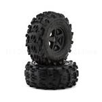 UpGrade RC Saw Blade 2.8" Pre-Mounted Off-Road Tires w/5-Star Wheels (2) (17mm/14mm/12mm Hex)