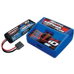 Traxxas  2S Single Battery/Charger Combo: (1) 7.4V 5800mAh LiPo Battery, (1) EZ-Peak Plus ID Charger TRA2992