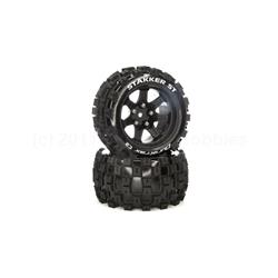 STAKKER ST 2.8 Mounted F/R Tires, C2 14mm Black (2) (DTXC5565)