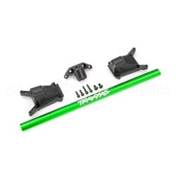 Chassis brace kit, green (fits Rustler® 4X4 or Slash 4X4 models equipped with Low-CG chassis)