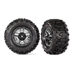 Tires / wheels (black chrome 2.8" wheels, Sledgehammer™ tires, foam inserts) (2) )
