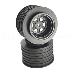 Gambler Rear Sprint Wheels (AE/TLR) (Black) w/12mm Hex