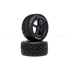 Duratrax DTXC5572 1/8 BADGER Truggy Tire C2 Mounted 0 Offset (2)