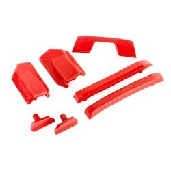 Body reinforcement set, red/ skid pads (roof)