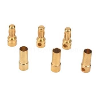 EFlite  Gold Bullet Connector Set, 3.5mm (3) (EFLA241)